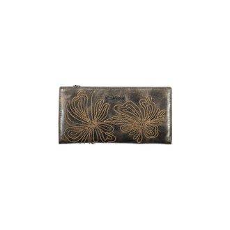 Desigual Geborduurde Portemonnee met Bloemenprint - Dames - Accessoires - Bruin - Maat: ONE Size