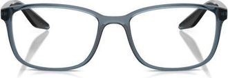 Prada 55mm Rectangle optical glasses in Azure at Nordstrom