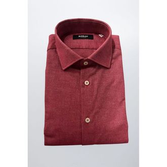 Baldinini Red Cotton Mens Mens Shirt