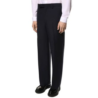 Prada Mens Blue Wool Dress Pants