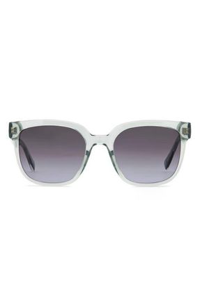 Fossil 54mm Gradient Square Sunglasses in Crystal Green/Dark Grey Sf at Nordstrom