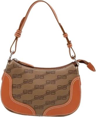 Balenciaga Pre-owned Vintage Schoudertas - Dames - Vintage Schoudertas - Bruin - ONE Size - Leer - Vintage