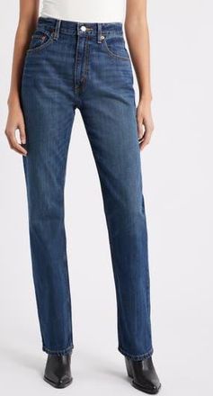 Re/Done The Blondie High Waist Skinny Jeans in Offbeatblue at Nordstrom Rack, Size 27