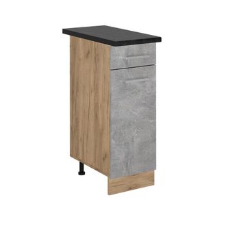 Vicco Mueble Bajo De Cocina R-line, Hormig&oacute;n, 30 Cm, Et Antracita