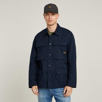 G-Star Mens G-Star RAW 4 Pocket Overshirt - Navy - Size X-Small