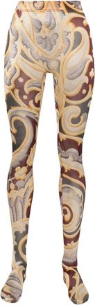 Wolford Collant brillanti con stampa barocca Wolford x ETRO - Grigio