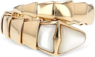 Bulgari Anello Serpenti Viper in oro rosa con madreperla