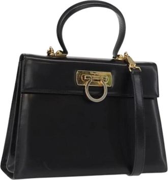 Ferragamo Pre-owned Handbags, female, Black, Size: ONE SIZE Pre-owned Handbag