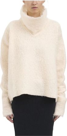 Marc Le Bihan Jersey de Mohair de Cuello Alto - Knitwear - Mujer - Blanco - M