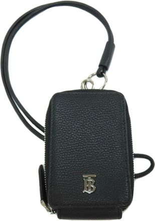 Burberry Black Leather Coin Purse/Coin Case (Pre-Owned)