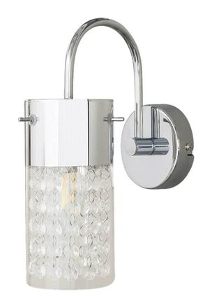 Rabalux Lampada A Parete/lampada Da Bagno Niagara Metall Chrom E14 1x Max 40w Ip44 H: 26,5 Cm L: 11,5 Cm B: 20 Cm Dimmabile