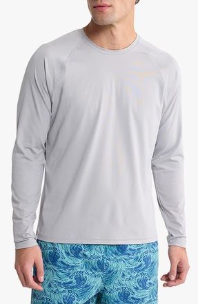 Fair Harbor Anchor Long Sleeve Rashguard in Seastone at Nordstrom, Size Xx-Large