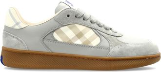 Burberry Lage Sneakers - Dames - Sneakers - Grijs - 38 1/2 EU - Leer - Schoenen