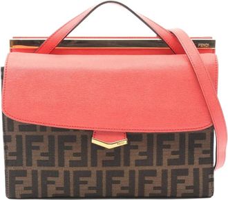 Fendi Borsa a tracolla Demi Jour in tela con motivo Zucca 2010-2025 - Marrone