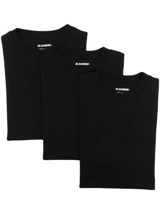Jil Sander Black Crew Neck T-Shirts