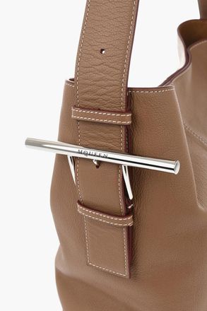 Alexander McQueen Borsa a Spalla in Pelle Martellata con Manico Singolo Alexander McQueen