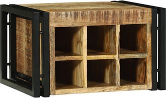 vidaXL Vidaxl - Estante De Vino 46 X 35 X 27.5 Cm Madera Maciza De Mango