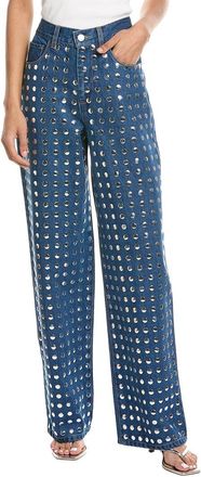 Blank NYC Blank Nyc Silver Dreams Medium Indigo High-Rise Wide Leg Jean