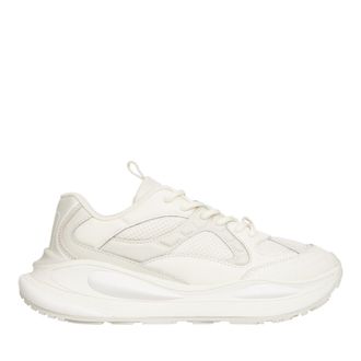 Tommy Jeans Beige Streamlined Leather Athletic Sneakers