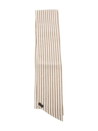 Brunello Cucinelli striped scarf - Beige
