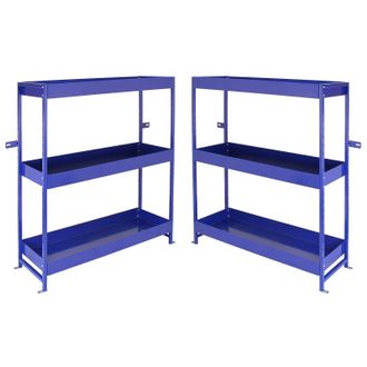 MonsterShop Monster Racking Lightning Metal Van Shelving Unit Duo in Blue