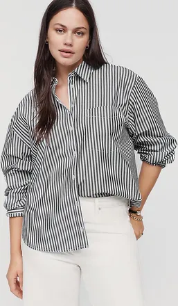 Maeve Shrunken Bennet 100% Cotton Buttondown Shirt