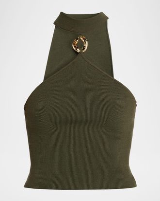 SIMKHAI Renlen Halter Top