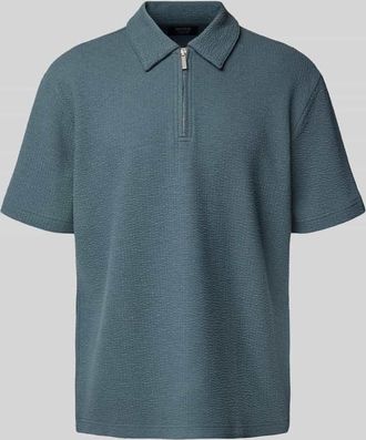 Mc Neal Poloshirt mit kurzem Rei&szlig;verschluss in Petrol, Gr&ouml;&szlig;e XXXL