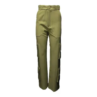 Giulia N Couture Dames, Broeken, Groen, Maat: 2XS