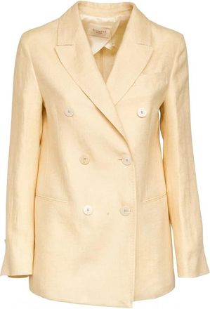 Montedoro Red Double-breasted Blazer - Dames - Blazers - Geel - 2XS - Jassen