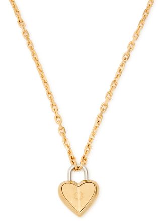 Givenchy Heart Lock Chain Necklace - Gold - One Size