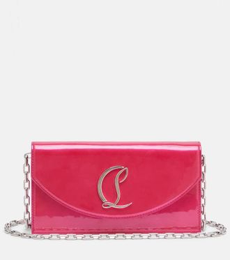 Christian Louboutin Loubi54 patent leather clutch