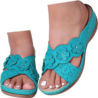 Generic Orthopedic Sandals for Women with Arch Support,Comfortable Platform Wedge Sandals for Women 2026 Summer Casual Fashion Slip on Walking Shoes Beach Vac