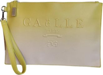 Ga&euml;lle Paris Groene Lime Mini Clutch Polsband - Dames - Clutches - Groen - ONE Size - Leer - Tassen