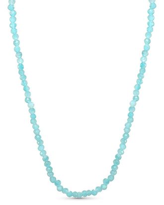 Jewelmak 14K Amazonite Necklace
