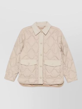 Woolrich nylon quilted blouson jacket neutral tone