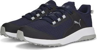 Puma Mens Fusion Grip Extra Wide Golf Shoe, Puma Navy-puma Silver-quiet Shade, 14 UK