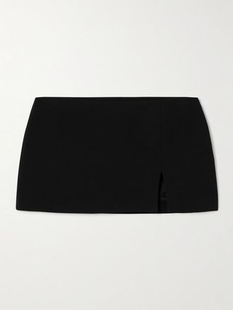 Acne Studios Minigonna In Cr&ecirc;pe - Nero