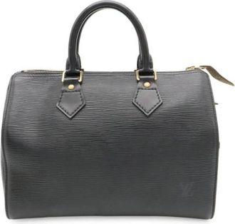 Louis Vuitton Tweedehands leren Louis Vuitton tassen - Dames - Vintage Handtas - Zwart - ONE Size - Vintage