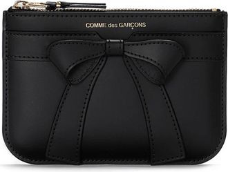 Comme Des Gar&ccedil;ons Zwarte Envelop Portemonnee met Voorlogo - unisex - Portefeuilles - Zwart - ONE Size - Accessoires
