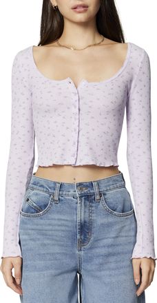 Florence By Mills Womens Fluffy Snuggle Micro Thermal Baby Button Front Cardigan Sweater, Soft Millie Lavender Garden Floral, Small (Pack of 24)