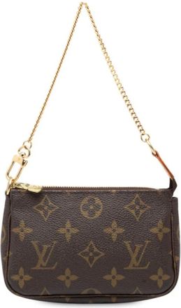 Louis Vuitton Pre-owned Mini Bags, female, Brown, Size: ONE SIZE Pre-owned Top Handle Handbag