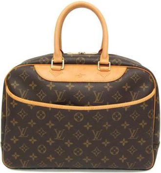 Louis Vuitton Tweedehands Canvas Louis Vuitton tassen - Dames - Vintage Handtas - Bruin - ONE Size - Vintage