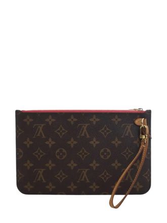 Louis Vuitton 2015 Monogram Neverfull pouch - Marrone