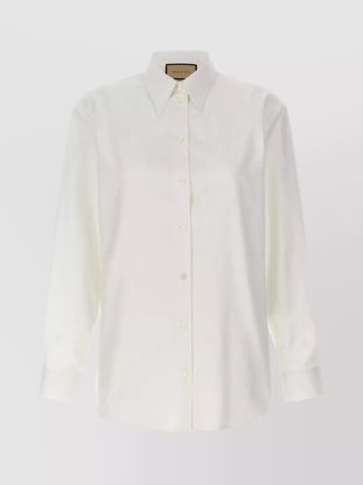 Gucci pointed collar long sleeve shirt with clean design