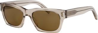 Saint Laurent Unisex Sunglasses Sl402 Beige-Brown Acetate Beige/brown