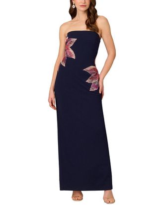 Aidan Mattox Printed Maxi Dress