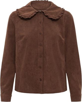 Kaffe Camisa Kasvaja de Pana - Blouses & Shirts - Mujer - Marr&oacute;n - 2XL
