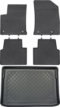 OEM Opel Crossland X Crossover Desde Junio De 2017. Juego De Alfombrillas De Goma Para Coche Y Alfombrilla Para Maletero