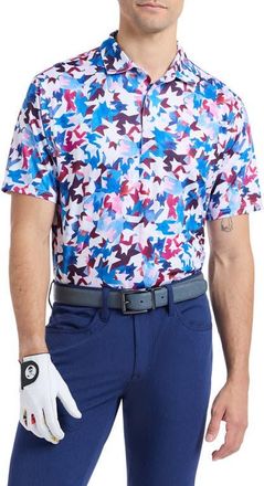 Robert Graham Bartlow Performance Golf Polo in Multi at Nordstrom, Size Xxx-Large